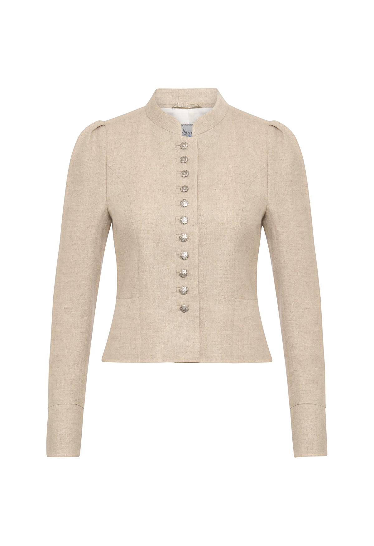 Daisy kurze Dirndljacke beiger Leinen