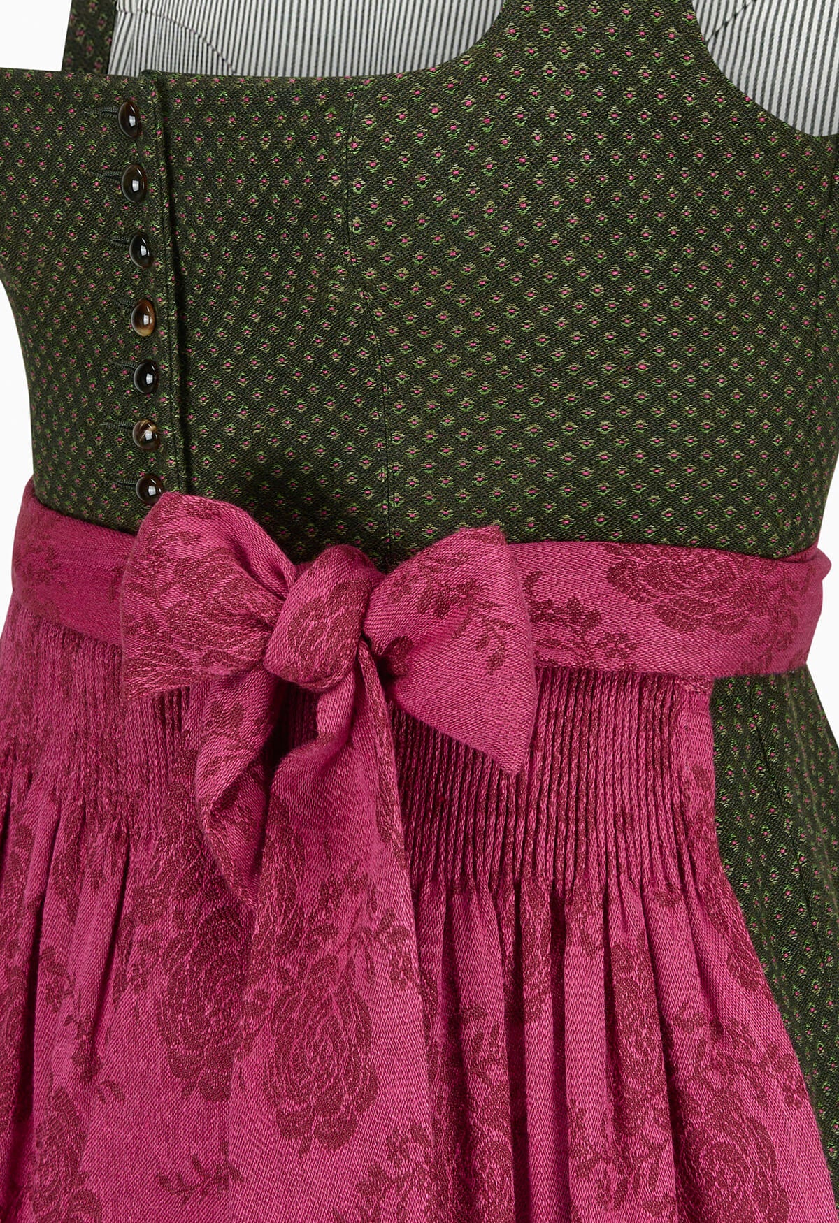 Gottseidank Dirndl Monika Bronzegrün/ Pink
