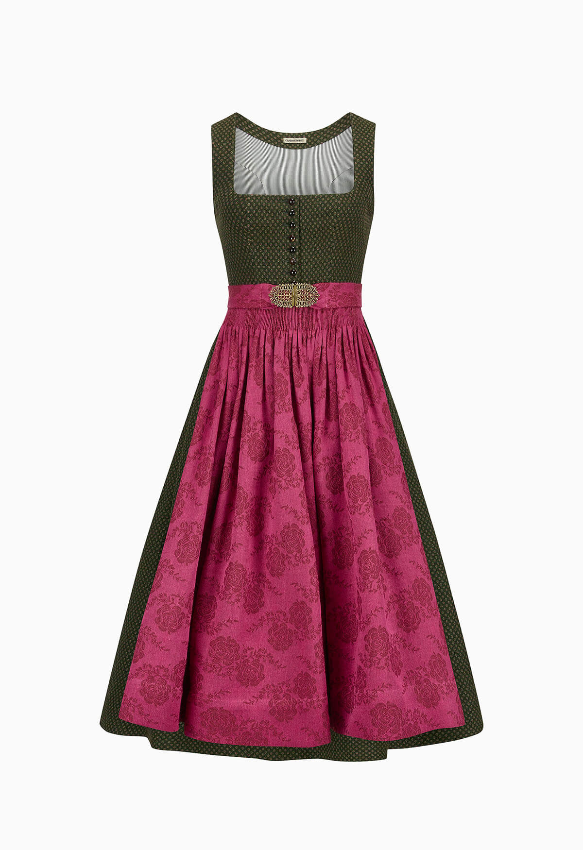 Gottseidank Dirndl Monika Bronzegrün/ Pink