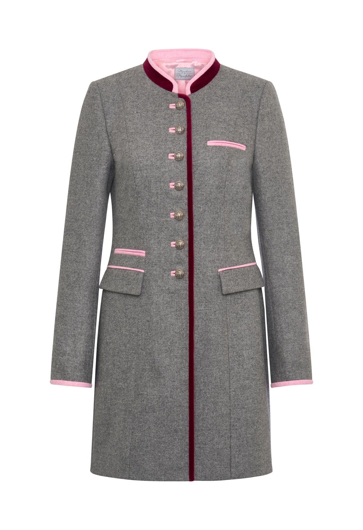 Franzi Gehrock grauer Loden