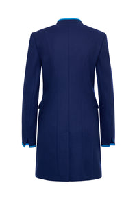 Franzi Gehrock blauer Loden