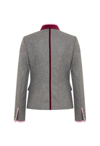 Marie hüftlange Jacke grauer Loden