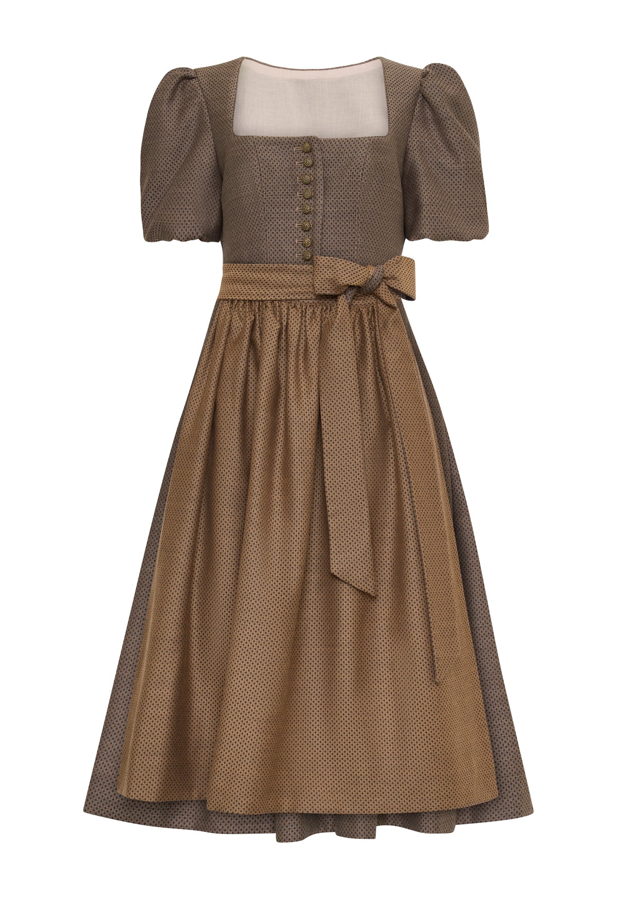 Influencer Dirndl braun Jaquard/ Susanne Sweet Living