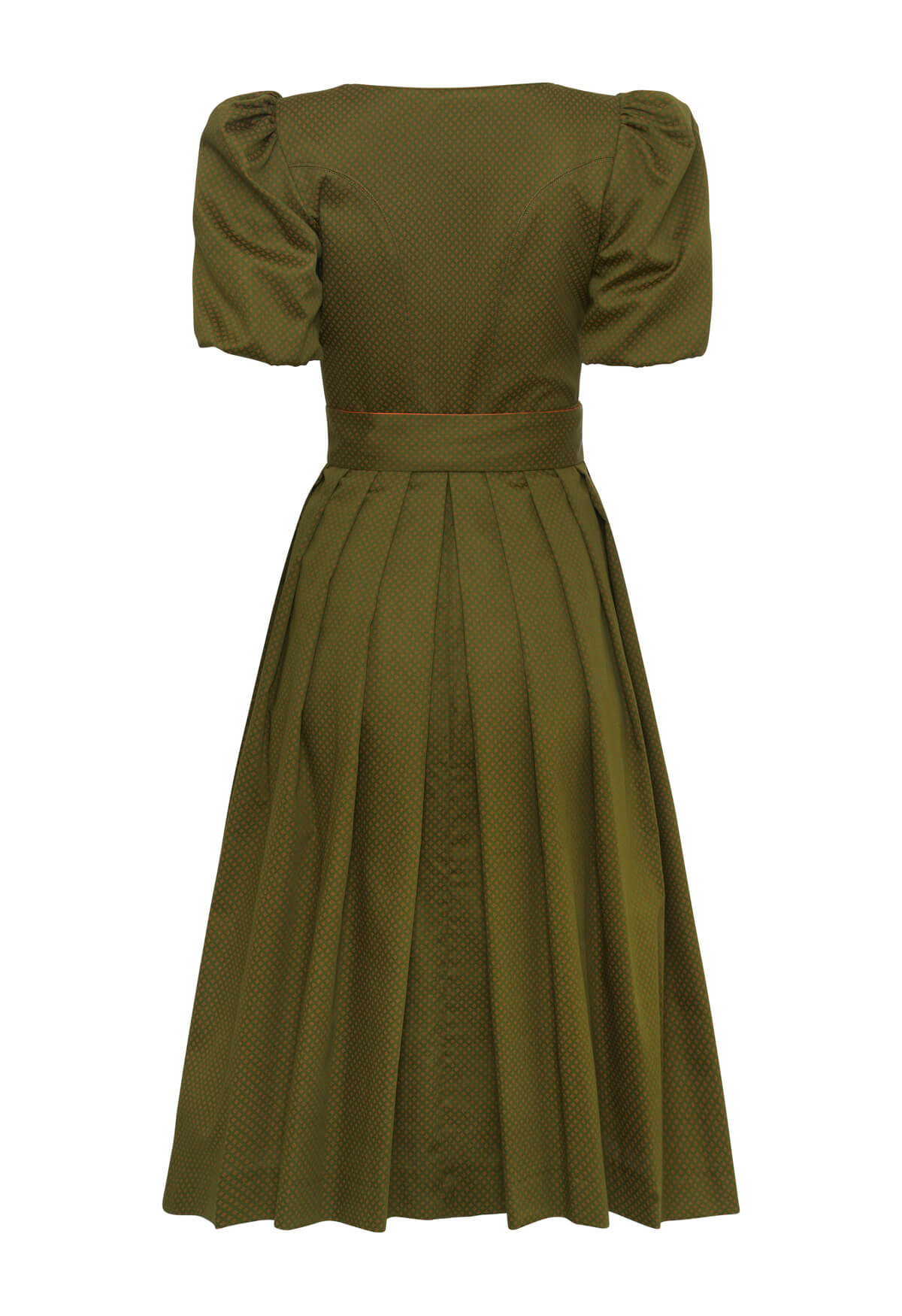 Dirndl Becky Grün gemustert mit Wendeschürze