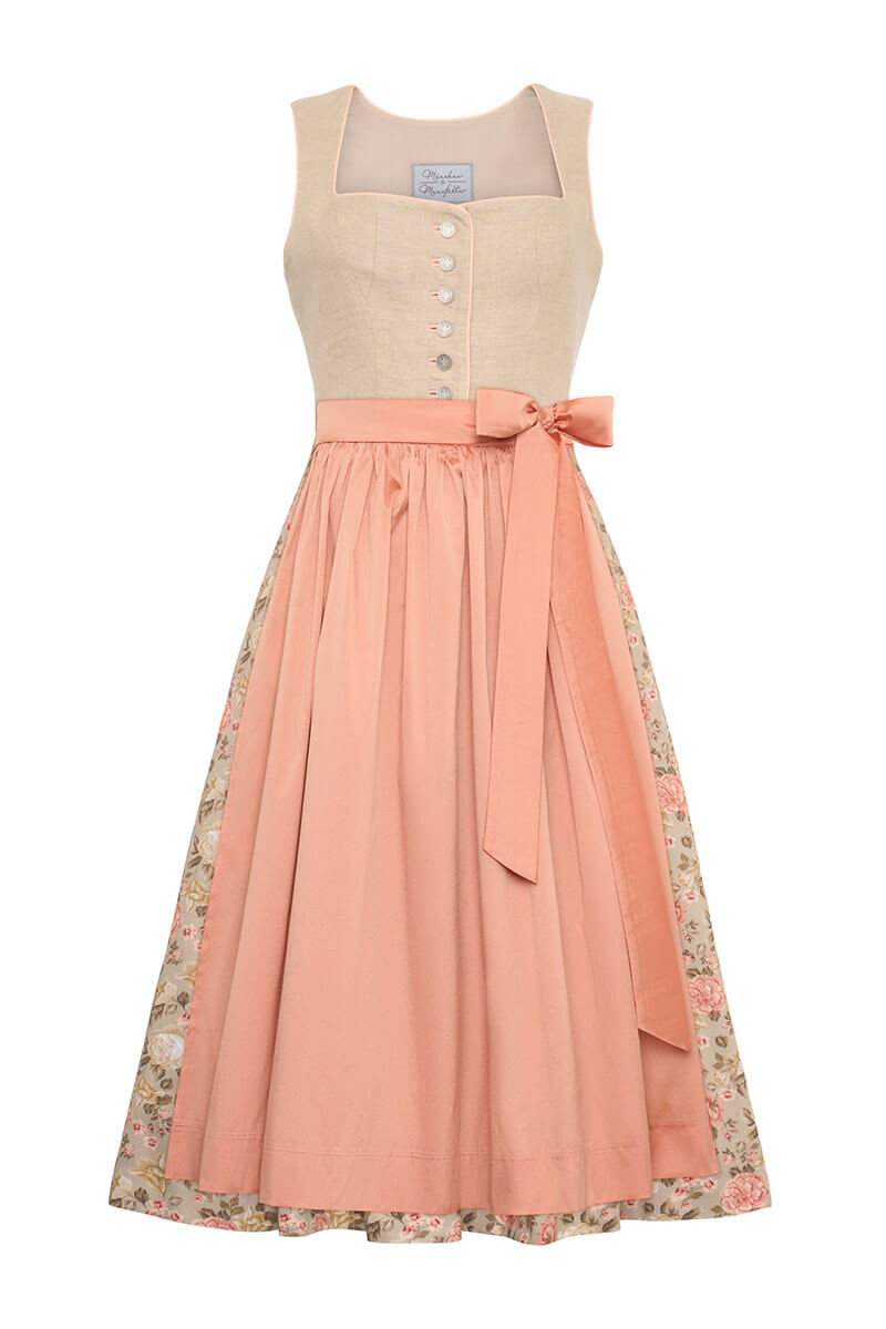 Dirndl Fanny Leinen Hellbeige