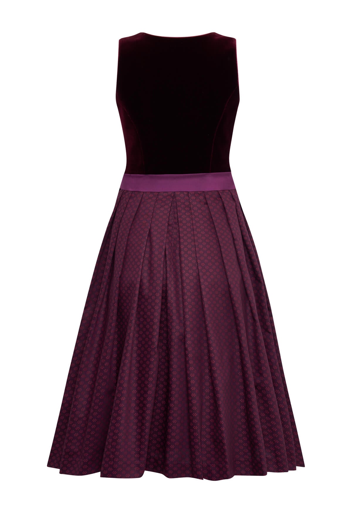 Dirndl Fanny  aus Bordeaux Samt