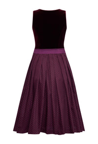 Dirndl Fanny  aus Bordeaux Samt
