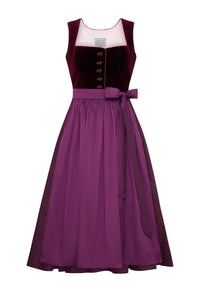 Dirndl Fanny  aus Bordeaux Samt