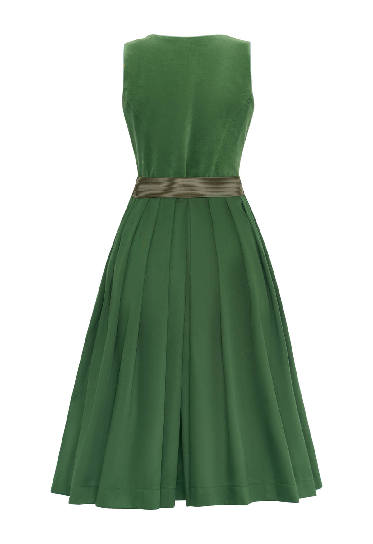 Dirndl Fanny, exvlusives Samtdirndl in der Farbe Salbei Grün
