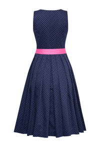 Dirndl Fanny aus Baumwolle Blau