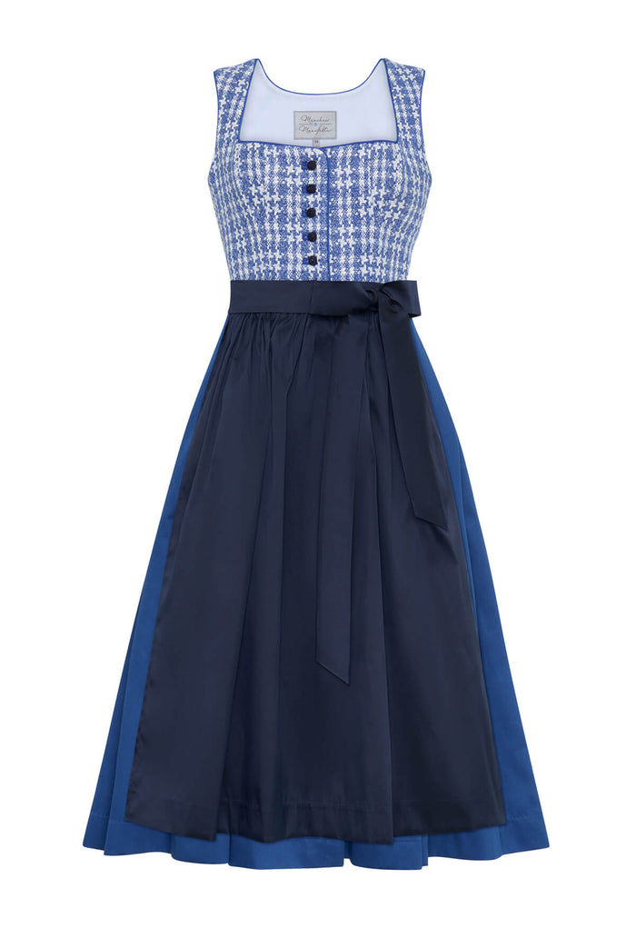 Dirndl Fanny blau kariert