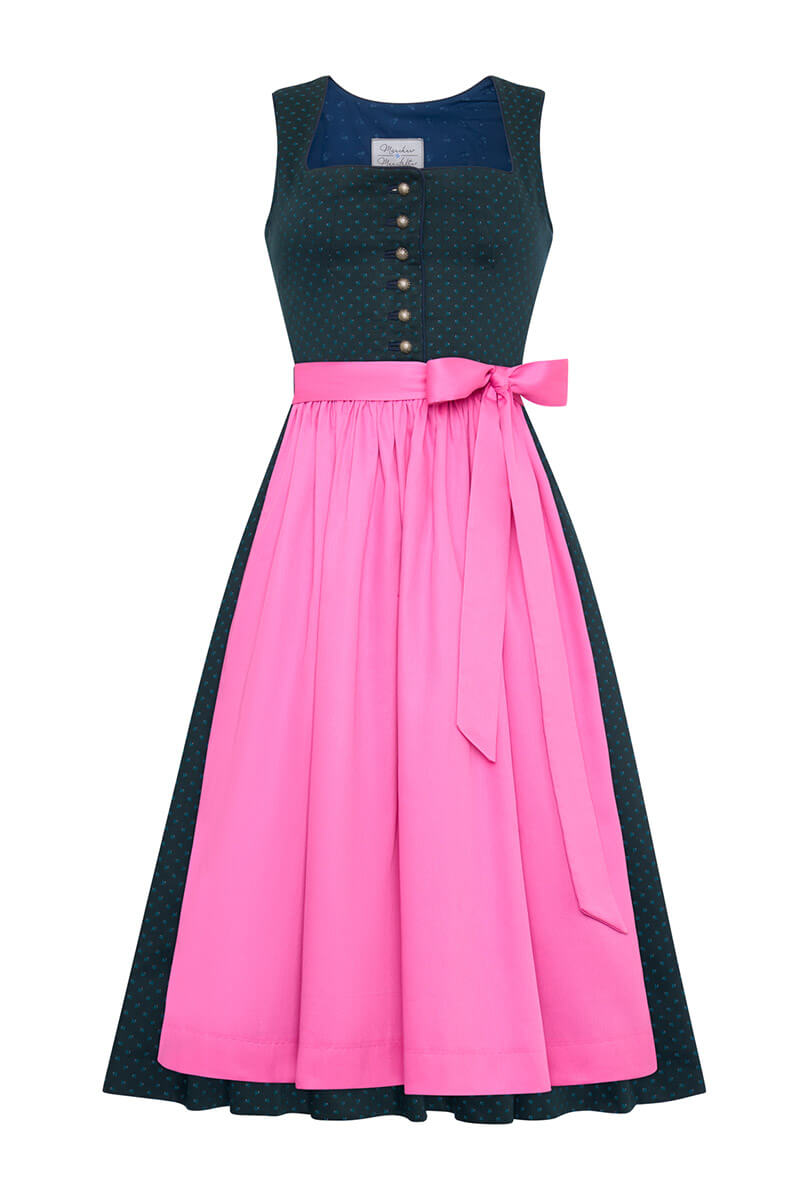 Dirndl Fanny aus Baumwolle Grün