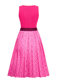 Dirndl Fanny Leinen Pink