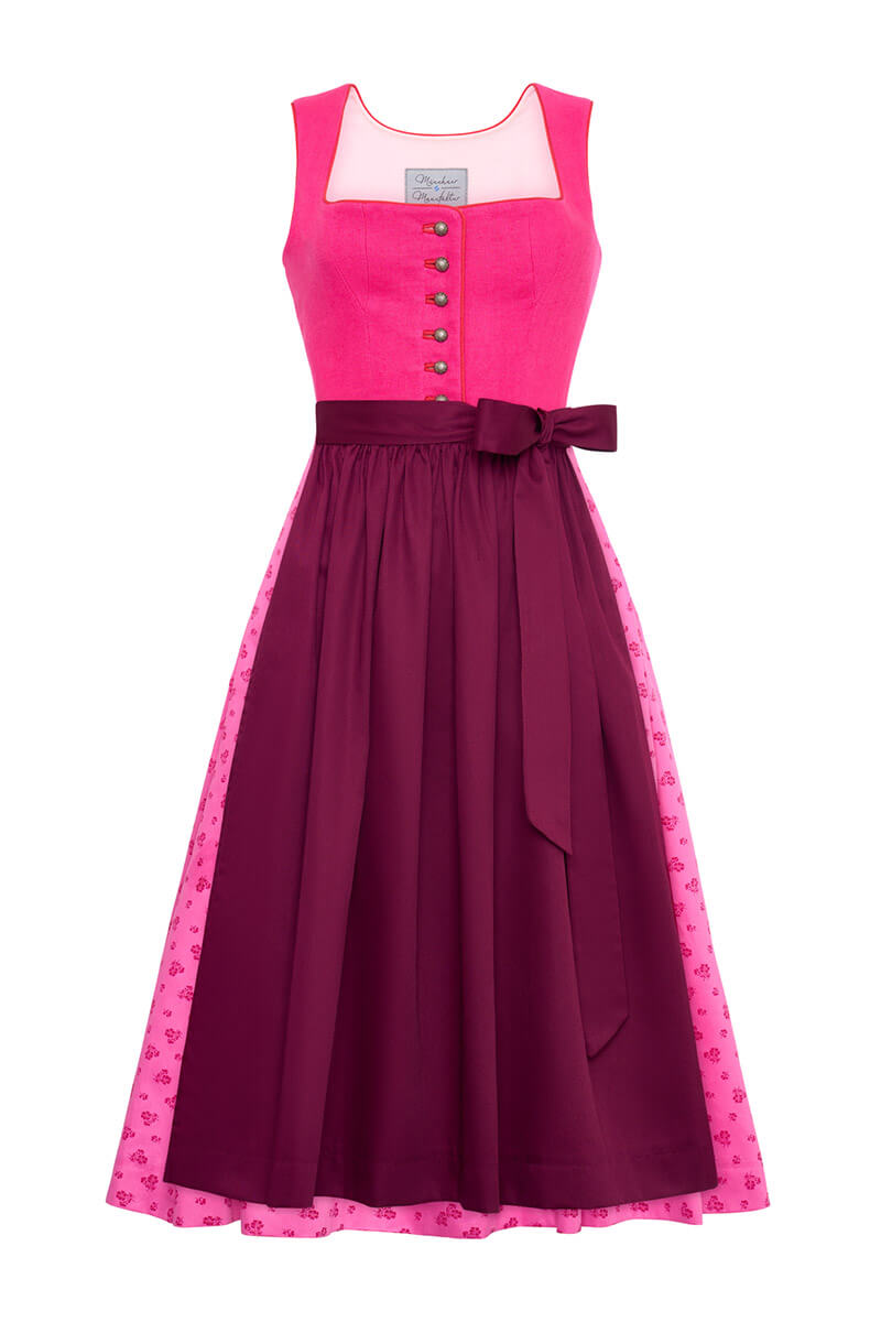 Dirndl Fanny Leinen Pink
