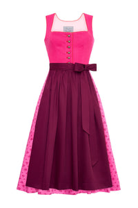 Dirndl Fanny Leinen Pink