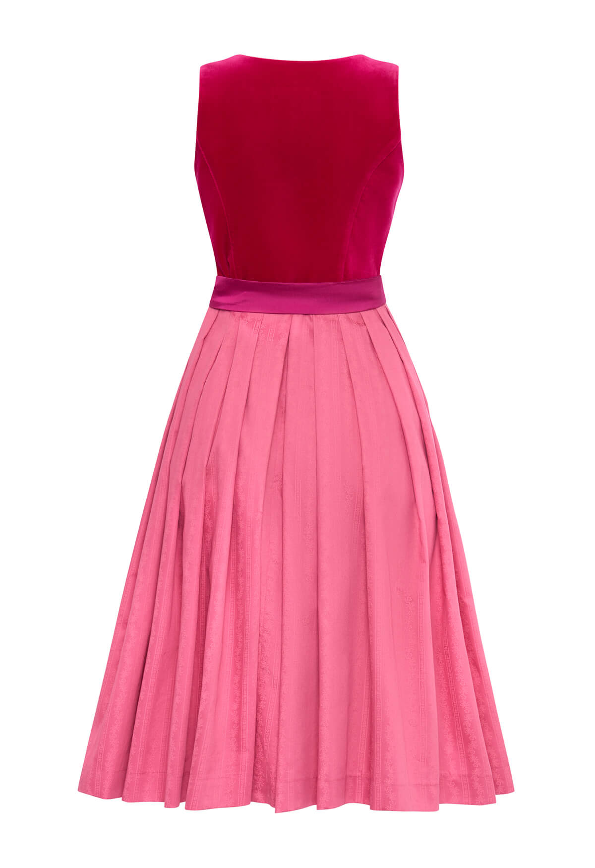 Dirndl Fanny, aus Samt in der Farbe Pink
