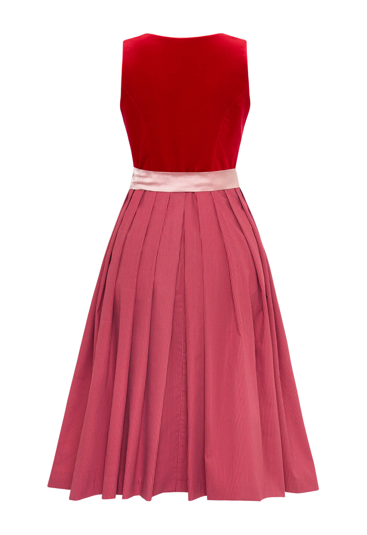 Dirndl Fanny aus rotem Samt