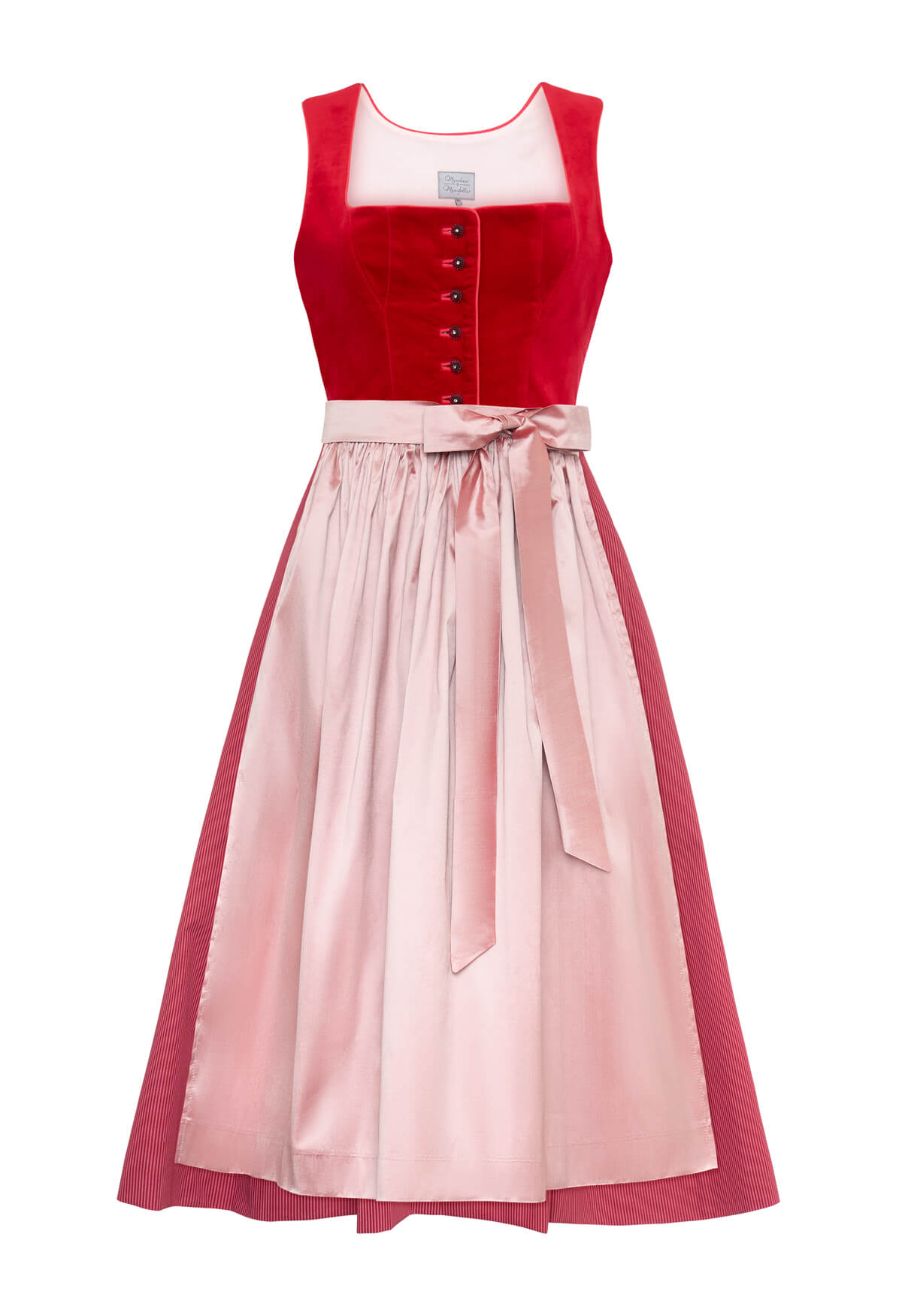 Dirndl Fanny aus rotem Samt