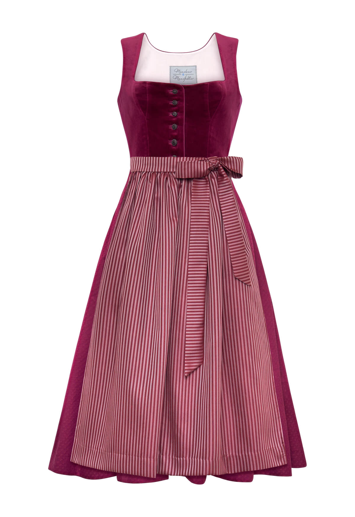 Dirndl Fanny aus weinrotem Samt