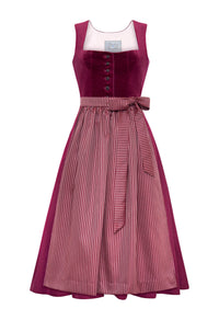 Dirndl Fanny aus weinrotem Samt