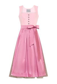 Dirndl Johanna aus Leinen Rose & Beige