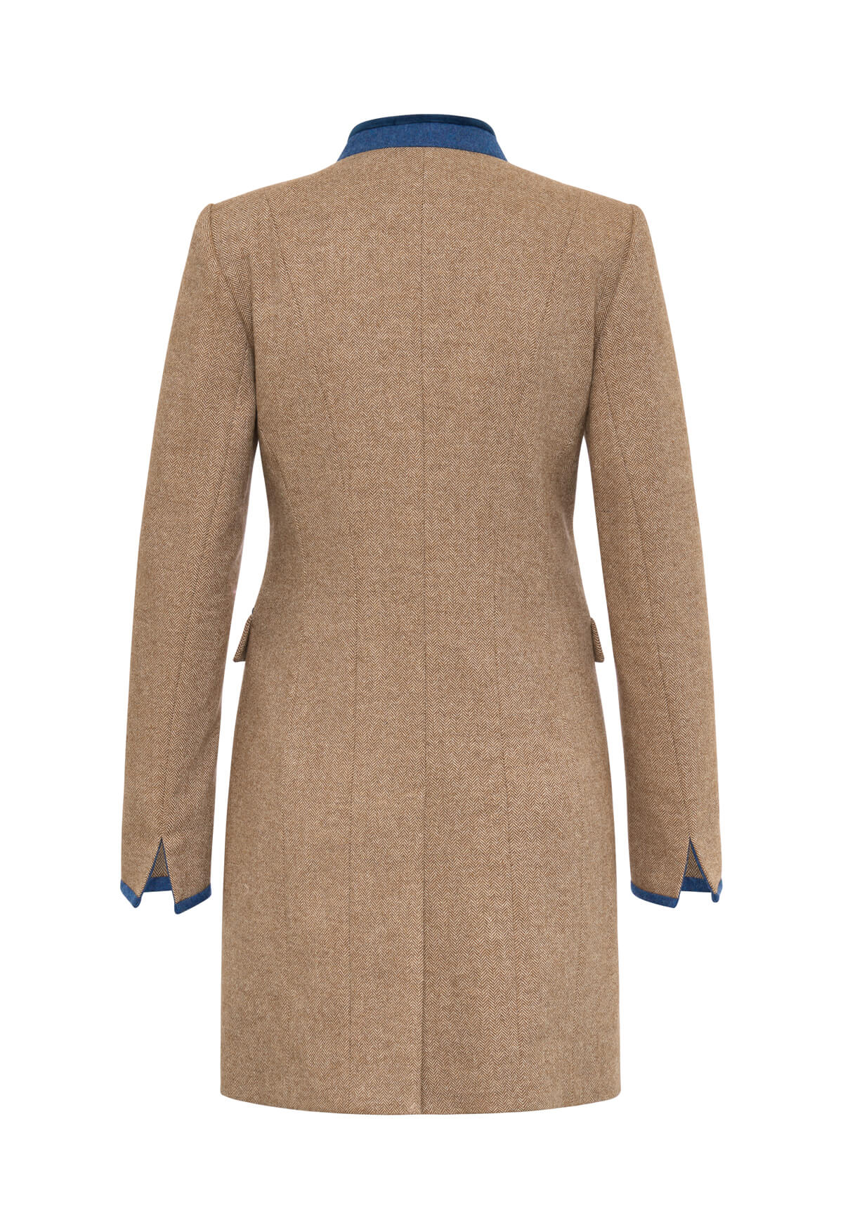 Franzi Gehrock aus Fischgrat  in der Farbe Beige und Blau