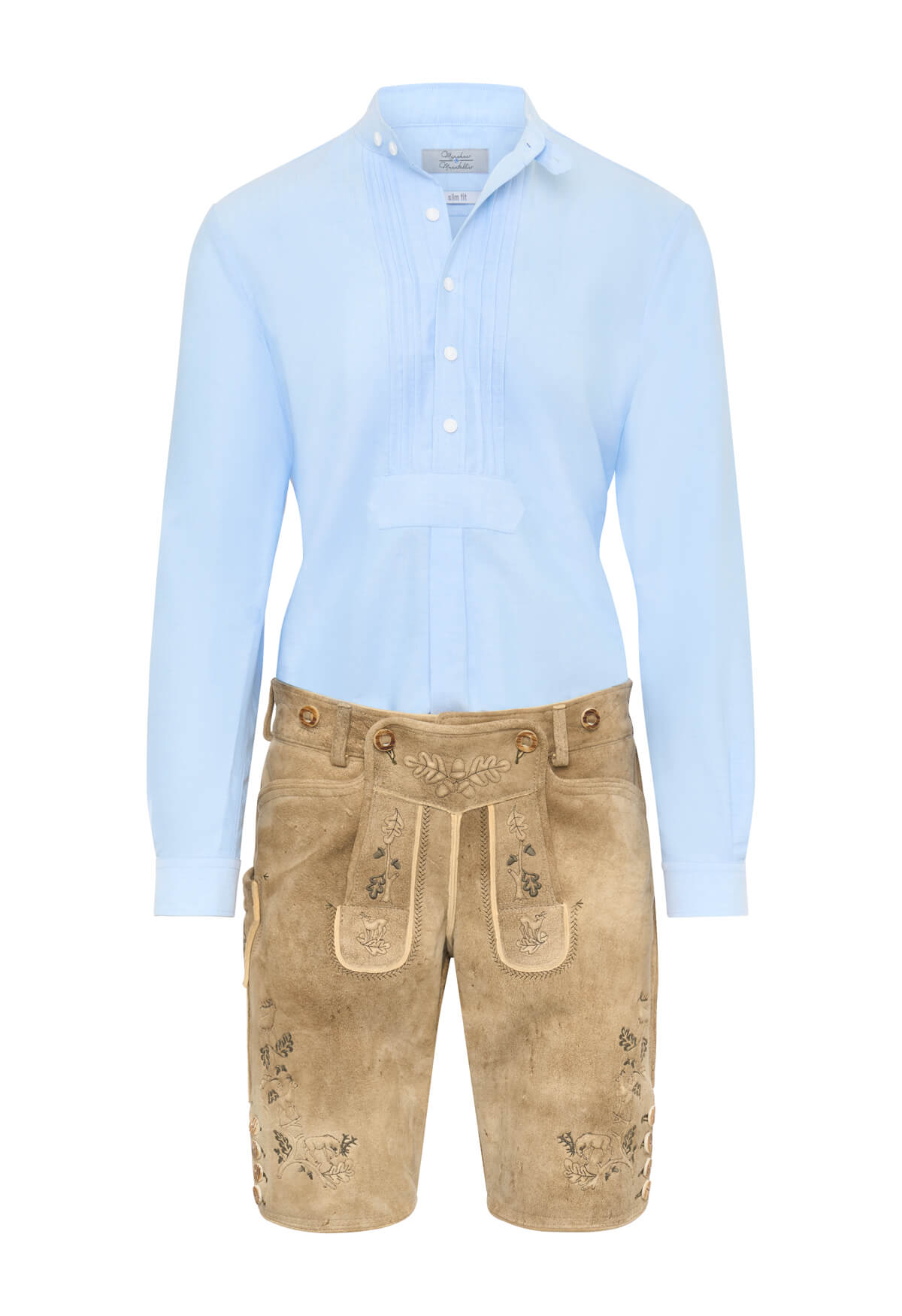 Pfoadhemd schmale Form Baumwolle