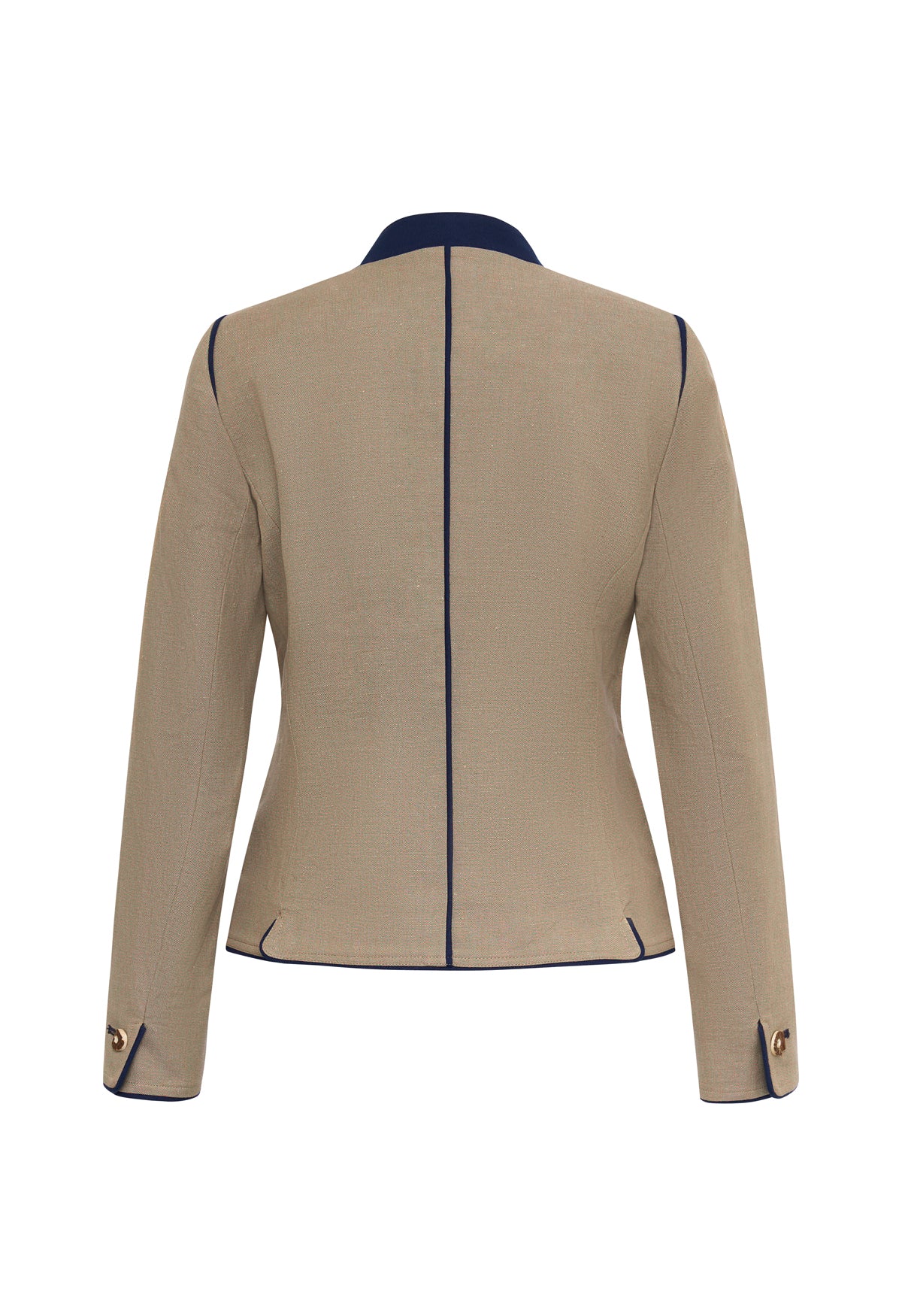 Josefa Leinenjacke Details Dunkelblau