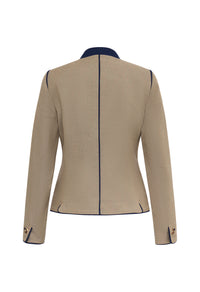 Josefa Leinenjacke Details Dunkelblau
