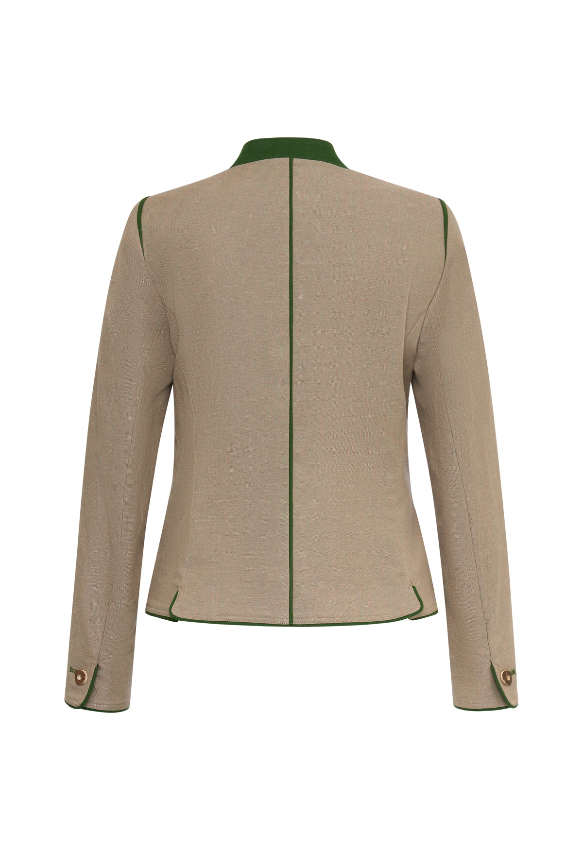 Josefa Leinenjacke Details Grün