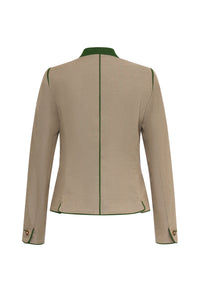 Josefa Leinenjacke Details Grün