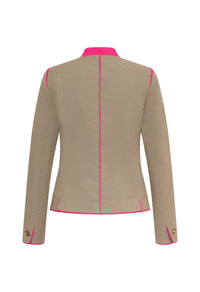 Josefa Leinenjacke Details Pink