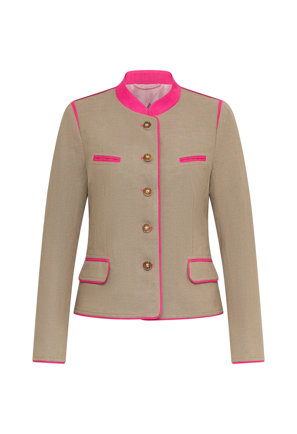 Josefa Leinenjacke Details Pink
