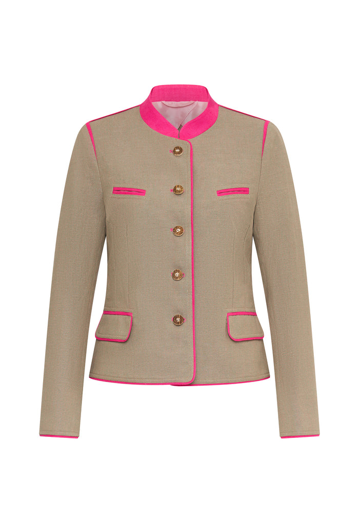 Josefa Leinenjacke Details Pink