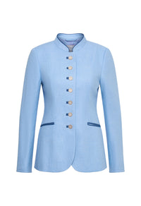Lange Jacke Mia in der Farbe Hellblau