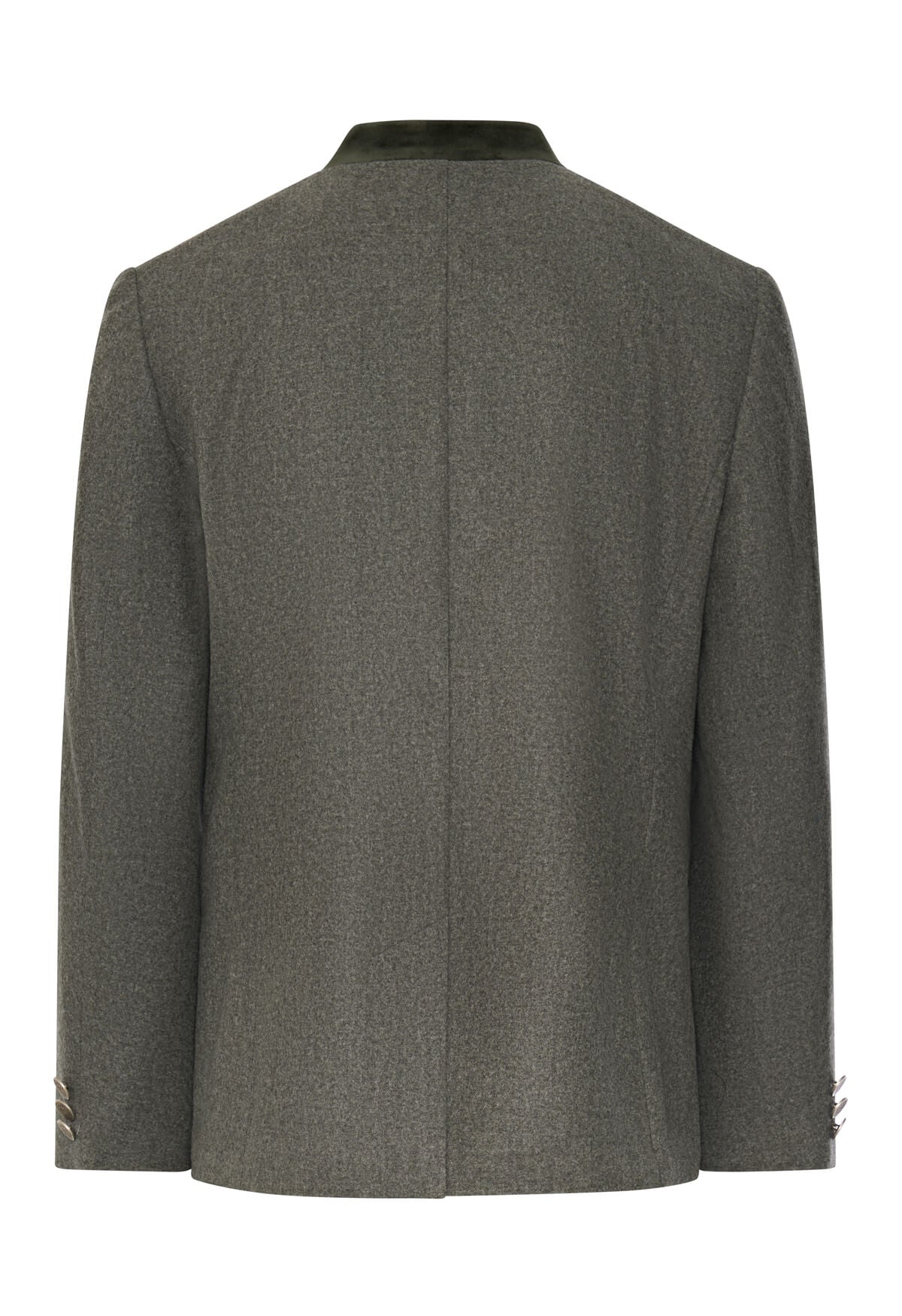 Herren Janker in  Grau mit Stehkragen