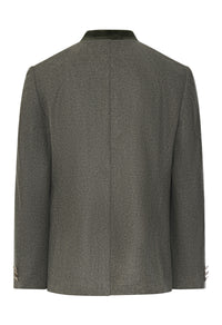 Herren Janker in  Grau mit Stehkragen