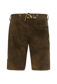 Hirschlederhose  "Alois" Rauchschwarz
