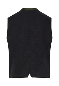 Lodenweste in Grau mit Stehkragen